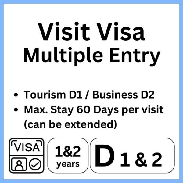 multiple entry visa 1 year 60 days Indonesia