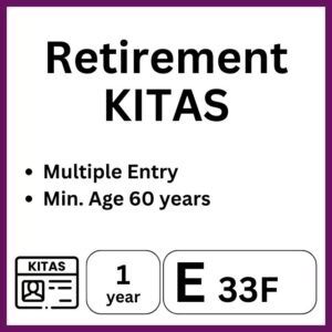 retirement KITAs Visa Indonesia Bali e33f application