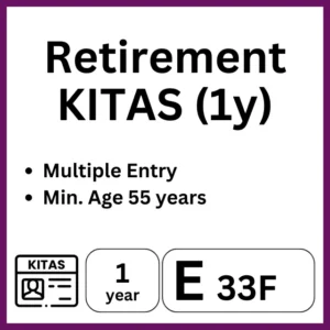 retirement KITAs Visa Indonesia Bali e33f application
