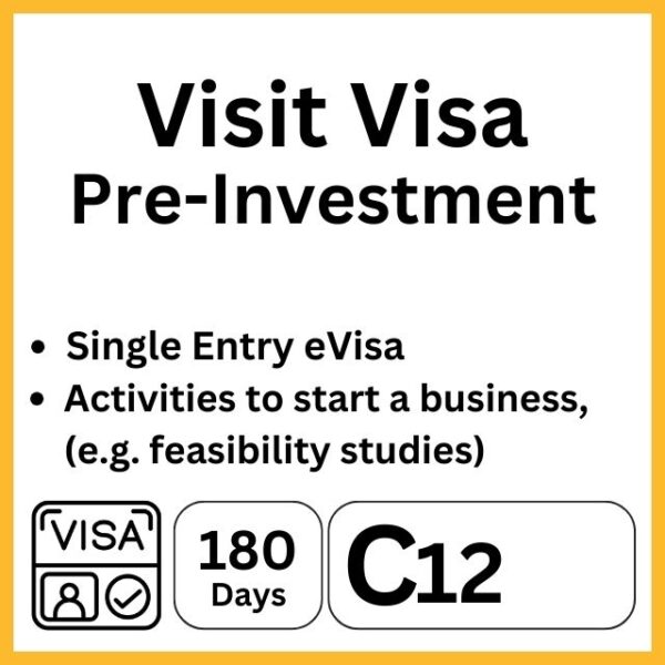 pre investment visa bali indonesia d12