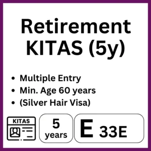 E33E Retirement KITAS Application 5y - (Lansia / Pensiun)
